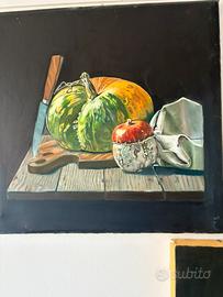 Dipinto ad olio natura morta
