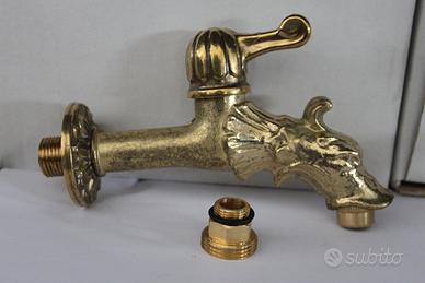 Rubinetto artistico per fontane in ottone
