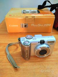 Macchina fotografica Canon, modello Poweshot A-610