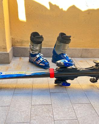Scarponi LANGE  + Sci Salomon Streetracer