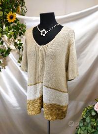 Cardigan Maglioncino estivo maglia donna beige
