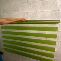 tenda verde a righe
