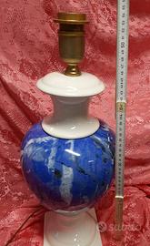 Lampade vintage ceramica e vetro restaurate