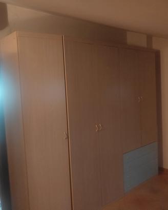intera cameretta in rovere naturale 