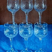 Calici vintage in cristallo di Boemia - Set 6 pz
