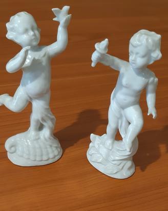 Angioletti in ceramica bianca 14cm