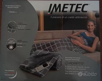 plaid riscaldante imetec 