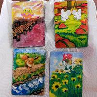 Carte Pokemon dipinte