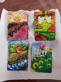 Carte Pokemon dipinte