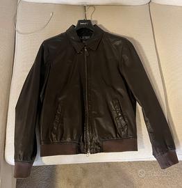 armani jeans giubbotto pelle taglia 52 BS BG MONZA