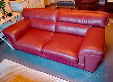 coppia divani vera pelle