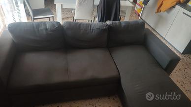  divano letto 3 posti con penisola contenitor