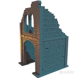 Miniatura in resina rovine per diorami/scenari