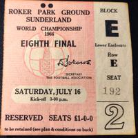 BIGLIETTI COPPA RIMET MONDIALI 1966