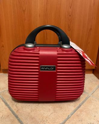 Beauty Case RIVALDI Rosso Nuovo con Cartellino