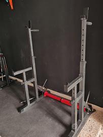 Panca inclinabile multifunzione/rack/dip bar