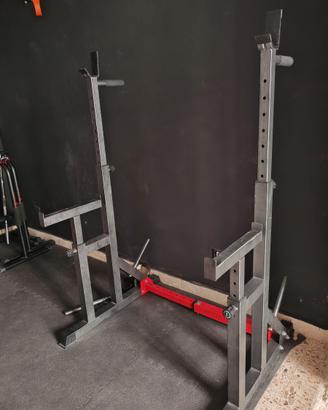 Panca inclinabile multifunzione/rack/dip bar