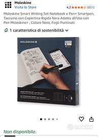 Smart writing set moleskine NUOVO mai aperto