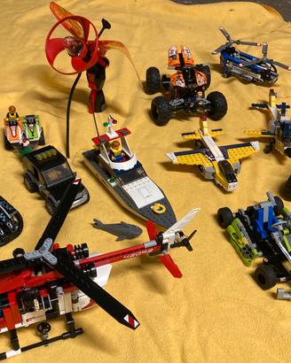 Lotto di 10 set Lego (Technic, City, Ninjago)