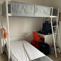 Letto singolo a soppalco ikea