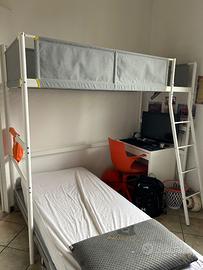 Letto singolo a soppalco ikea