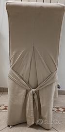  4 sedie con coprisedie eleganti inclusi