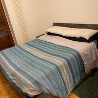 Letto matrimoniale con contenitore e materasso