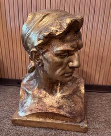 Busto uomo bronzo