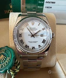 Rolex Datejust ref 116234 bianco full set