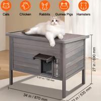 Cuccia per gatti da esterno NUOVA già montata.