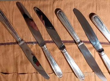 n. DODICI Coltelli Christofle  alpacca  lungh24cm