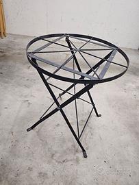 Base pieghevole in ferro per tavolo tondo