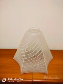 Lampadario in  vetro di Murano striato  anni '60