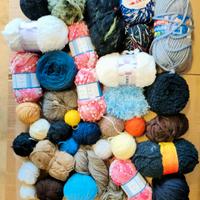 lotto stock gomitoli lana misti