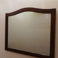 Specchiera artigianale con cornice in legno