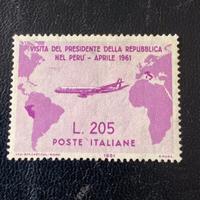 Francobollo Gronchi rosa