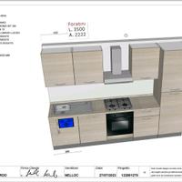 Cucina lineare da 3 metri