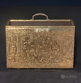 Portariviste metà XIX sec. in ottone e legno