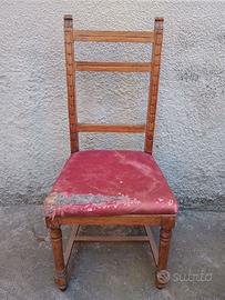 Sedia antica primi '900