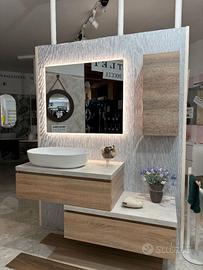 MOBILE BAGNO 90 CM SFALSATO - DOLO FIORE