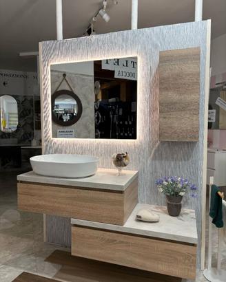 MOBILE BAGNO 90 CM SFALSATO - DOLO FIORE