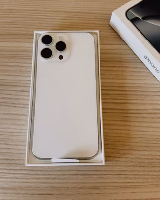 iPhone 16 Pro Max 256GB, Titanio Bianco, nuovo