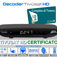 XORO HRS 8830 Decoder TIVUSAT HD completo Tessera