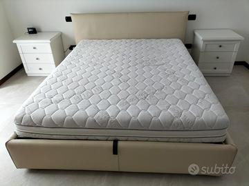 Letto matrimoniale SAMOA Bside Good in vera pelle