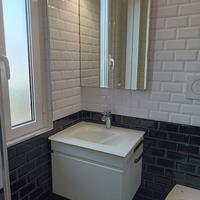 Mobile Bagno Sospeso 60cm Bianco - Lavabo in VETRO