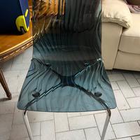 4 sedie in policarbonato