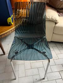 4 sedie in policarbonato