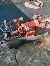 Compressore aria 2 CV, doppia testata 