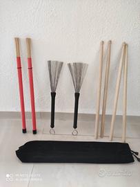 Completo di baguette per batteria