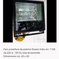 Faro proiettore Disano da esterno